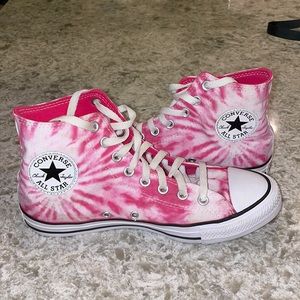 Pink Tie Dye Chuck Taylor Hightops